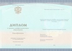 Диплом колледжа с 2014 по 2025 годы