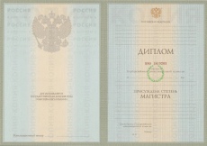 Диплом магистра с 2004 по 2009 годы